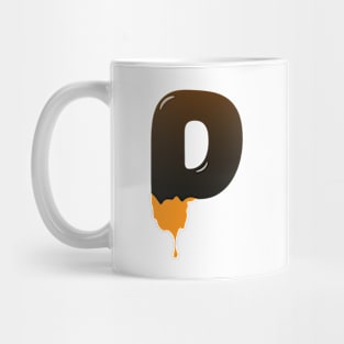 Chocolate Alphabet Letter P Mug